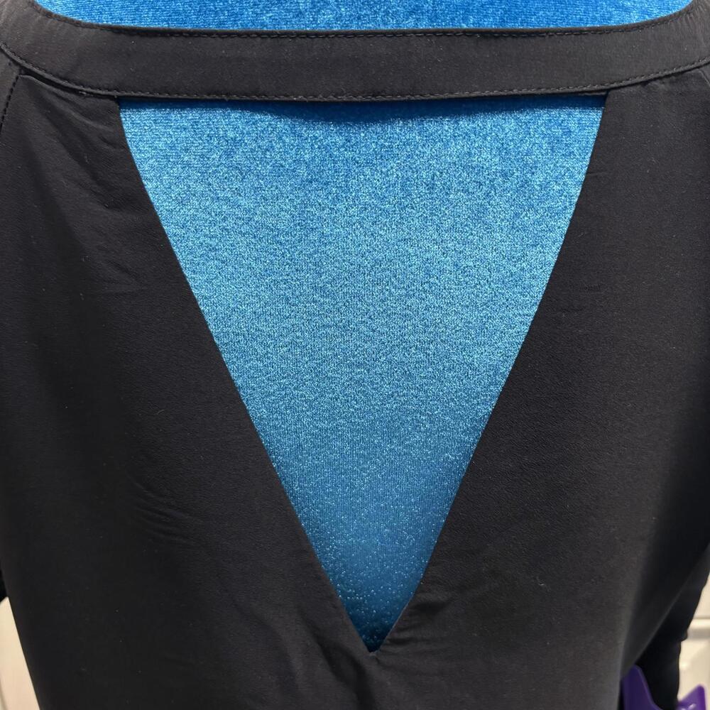 Abercrombie & Fitch Silky Black V-Back Dress Flutter Sleeve - Picture 6 of 8